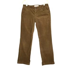 J.CREW Factory Corduroy Bootcut Pants Women 8S Brown VTG Straight Retro Gorpcore